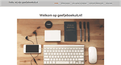 Desktop Screenshot of geefjeboekuit.nl