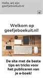 Mobile Screenshot of geefjeboekuit.nl